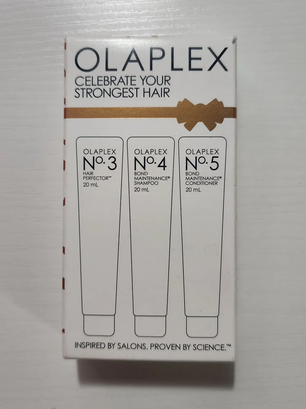 OLAPLEX White & Gold Travel Trio Hair Repair Set